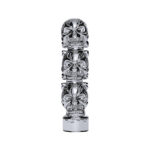 1/2"-13 Thread-On 3 Skull Shift Knob-Chrome - Image 2