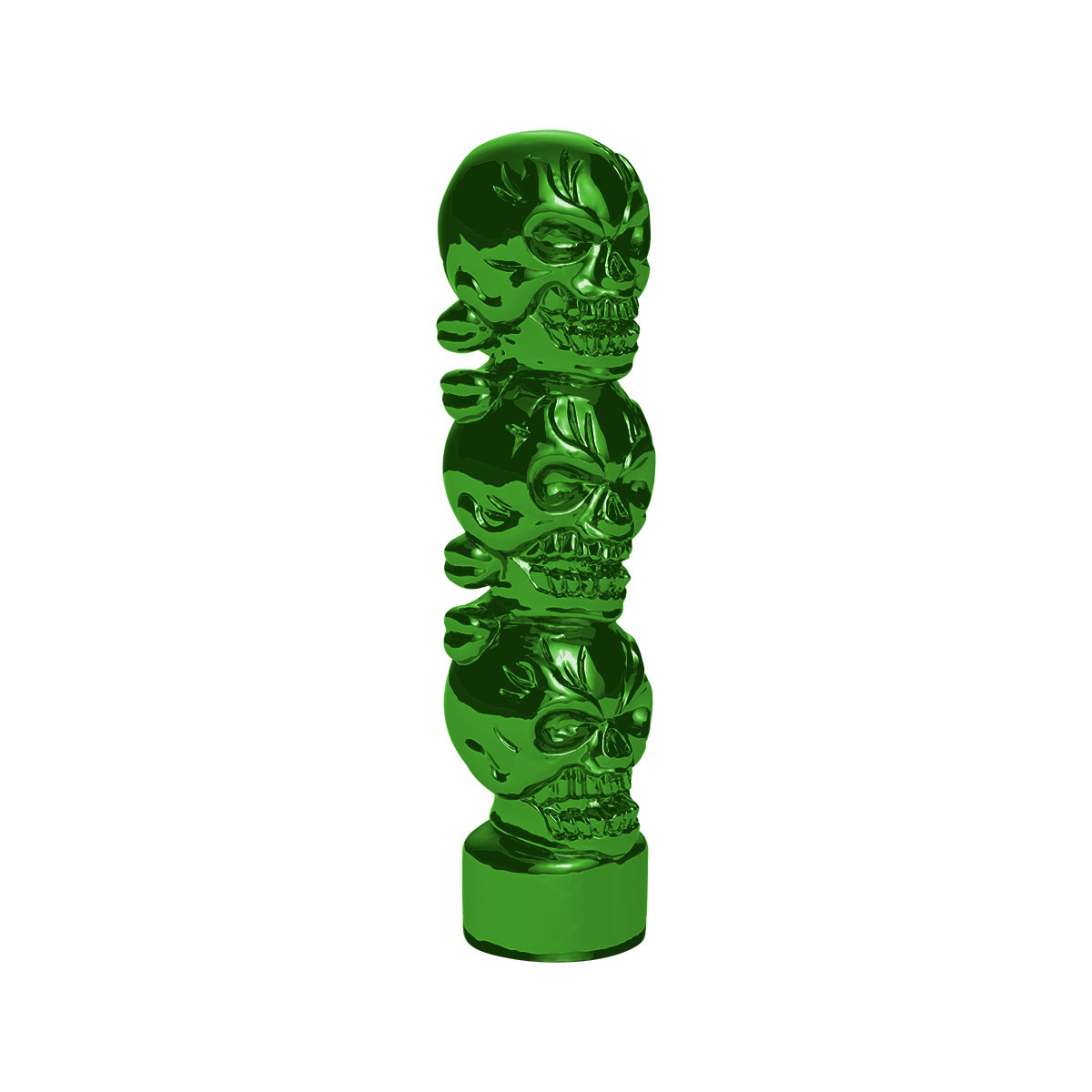 1/2"-13 Thread-On 3 Skull Candy Color Shift Knob-Emerald Green 70540B
