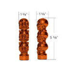1/2"-13 Thread-On 3 Skull Candy Color Shift Knob-Cadmium Orange - Image 5