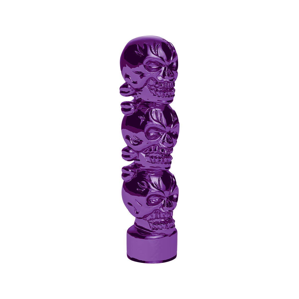 1/2"-13 Thread-On 3 Skull Candy Color Shift Knob-Candy Purple 70542B