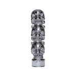 1/2"-13 Thread-On 3 Skull Candy Color Shift Knob-Liquid Silver - Image 2