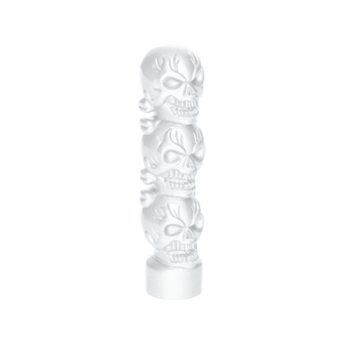 1/2"-13 Thread-On 3 Skull Candy Color Shift Knob-Pearl White 70545B