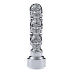 Thread-On 3-Skulls Gearshift Knob With Adapter For Eaton-Fuller 9/10 Speed Shifter-Chrome - Image 2