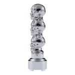 Thread-On 3-Skulls Gearshift Knob With Adapter For Eaton-Fuller 9/10 Speed Shifter-Chrome - Image 3