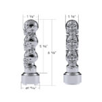 Thread-On 3-Skulls Gearshift Knob With Adapter For Eaton-Fuller 9/10 Speed Shifter-Chrome - Image 5