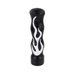 1/2"-13 Thread On Flame Gearshift Knob - Black With Chrome Flame 70567B