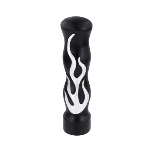 1/2"-13 Thread On Flame Gearshift Knob - Black With Chrome Flame 70567B