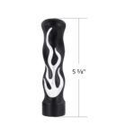 1/2"-13 Thread On Flame Gearshift Knob - Black With Chrome Flame - Image 5