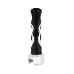 Thread-On Flame Gearshift Knob With Adapter For Eaton Fuller 13/15/18 Speed - Black With Chrome Flame - Image 3