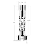 Austin Style Gun Cylinder Gearshift Knob With LED 13/15/18 Speed Adapter - Chrome/White LED - Image 8