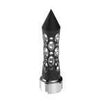 Thread-On Daytona Style Spike Gearshift Knob With LED 9/10 Speed Adapter - Black/White LED - Image 2
