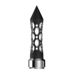 Thread-On Daytona Style Spike Gearshift Knob With LED 9/10 Speed Adapter - Black/White LED - Image 4