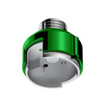 M30X3.5 Thread-On Gearshift Adapter W/LED Mount For Eaton-Fuller 13/15/18 Speed-Emerald Green - Image 3