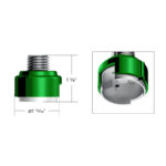 M30X3.5 Thread-On Gearshift Adapter W/LED Mount For Eaton-Fuller 13/15/18 Speed-Emerald Green - Image 4