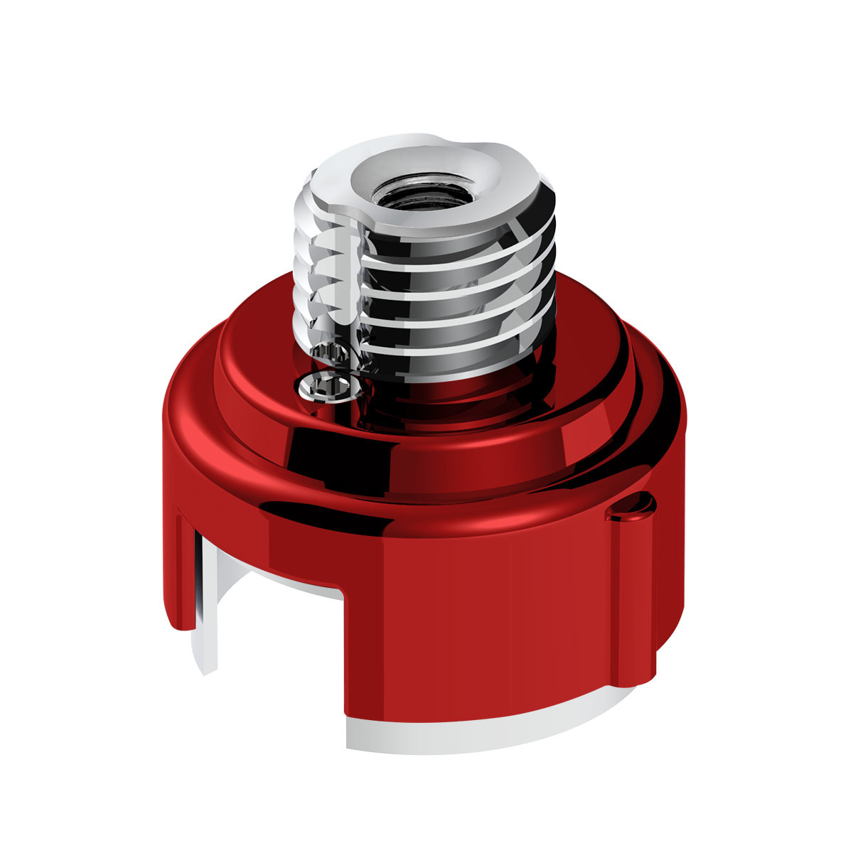 M30X3.5 Thread-On Gearshift Adapter W/LED Mount For Eaton-Fuller 13/15/18 Speed-Candy Red 71054