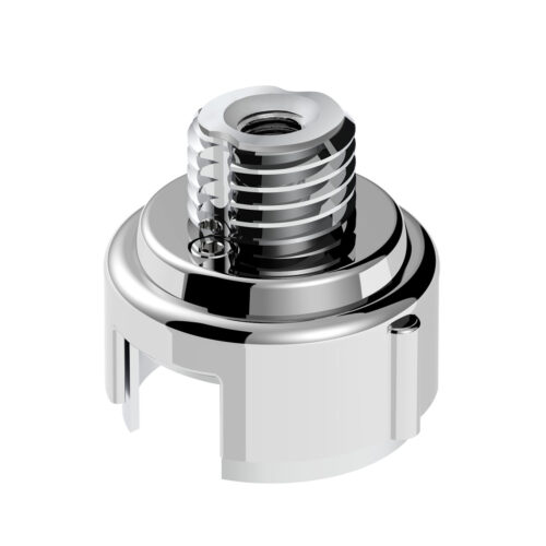 M30X3.5 Thread-On Gearshift Adapter W/LED Mount For Eaton-Fuller 13/15/18 Speed-Liquid Silver 71055