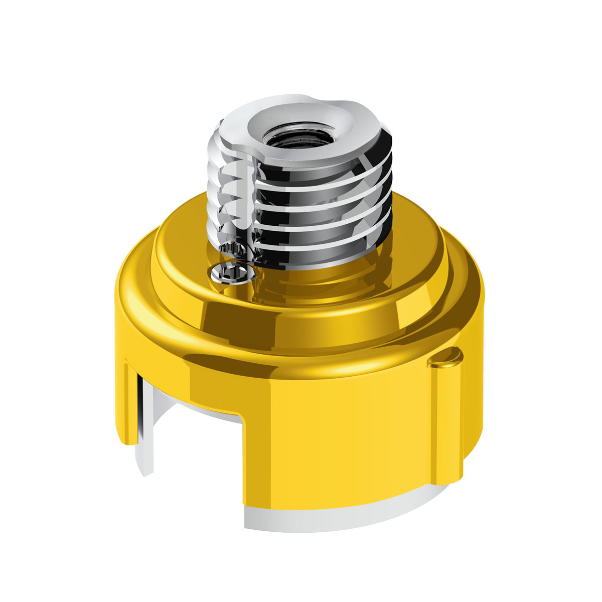 M30X3.5 Thread-On Gearshift Adapter W/LED Mount For Eaton-Fuller 13/15/18 Speed-Electric Yellow 71057