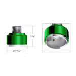 M30X3.5 Thread-On Gearshift Adapter W/LED Mount For Eaton-Fuller 9/10 Speed -Emerald Green - Image 4