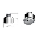 M30X3.5 Thread-On Gearshift Adapter W/LED Mount For Eaton-Fuller 9/10 Speed -Liquid Silver - Image 4