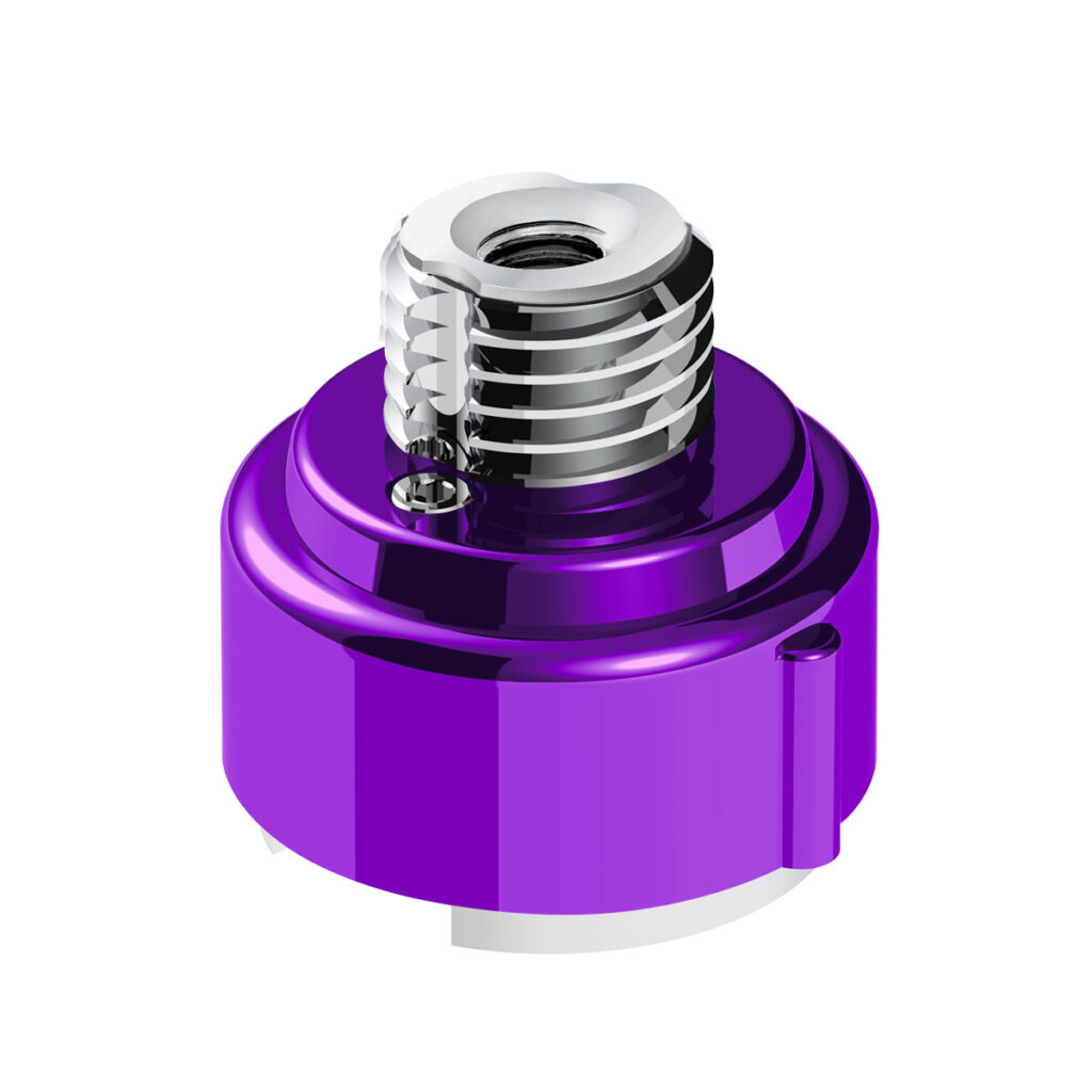 M30X3.5 Thread-On Gearshift Adapter W/LED Mount For Eaton-Fuller 9/10 Speed -Candy Purple 71068