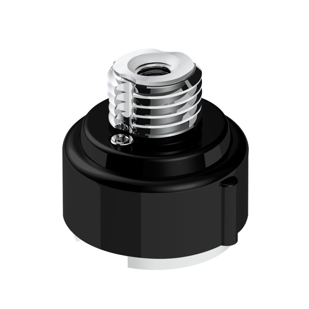 M30X3.5 Thread-On Gearshift Adapter W/LED Mount For Eaton-Fuller 9/10 Speed -Candy Black 71069