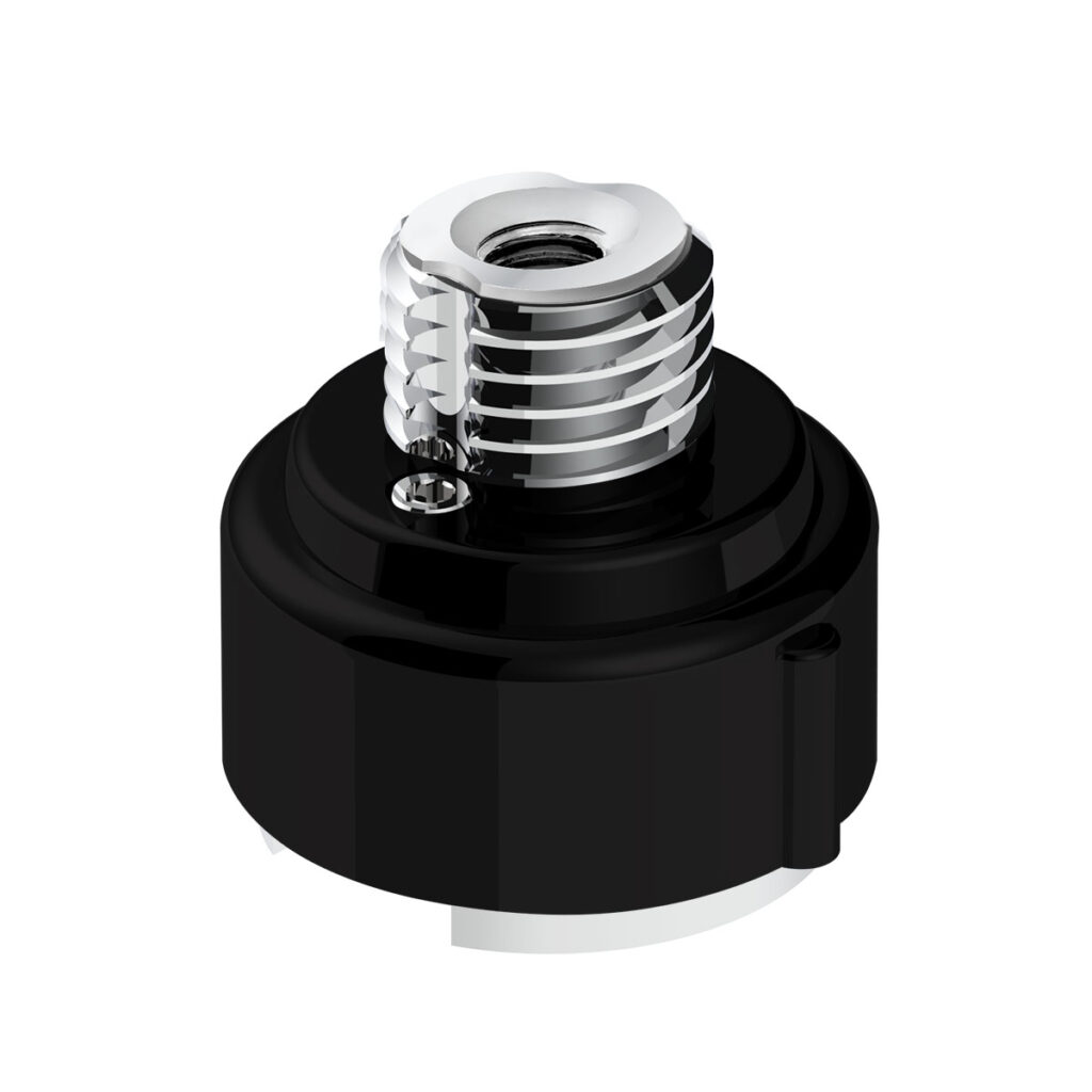 M30X3.5 Thread-On Gearshift Adapter W/LED Mount For Eaton-Fuller 9/10 Speed-Matte Black 71070