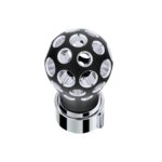 Thread-On Matte Black Phoenix Style Ball Gearshift Knob With LED 13/15/18 Speed Adapter-Blue LED - Image 3