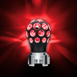 Thread-On Matte Black Phoenix Style Ball Gearshift Knob With LED 13/15/18 Speed Adapter-Red LED - Image 10