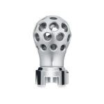 Thread-On Annodized Phoenix Style Ball Gearshift Knob With LED 13/15/18 Speed Adapter-Blue LED - Image 2