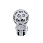 Thread-On Annodized Phoenix Style Ball Gearshift Knob With LED 13/15/18 Speed Adapter-Blue LED - Image 3