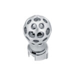 Thread-On Annodized Phoenix Style Ball Gearshift Knob With LED 13/15/18 Speed Adapter-Red LED - Image 4