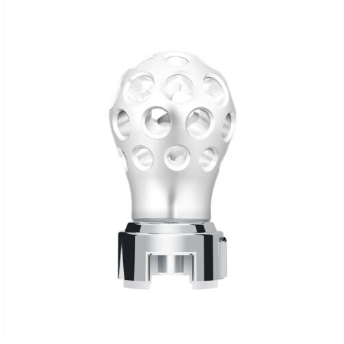 Thread-On Annodized Phoenix Style Ball Gearshift Knob With LED 13/15/18 Speed Adapter-White LED 71087