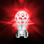 Thread-On Annodized Phoenix Style Ball Gearshift Knob With LED 13/15/18 Speed Adapter-White LED - Image 8