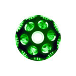 Thread-On Matte Black Phoenix Style Ball Gearshift Knob With LED 9/10 Speed Adapter-Green LED - Image 5