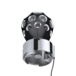 Thread-On Matte Black Phoenix Style Ball Gearshift Knob With LED 9/10 Speed Adapter-Green LED - Image 7