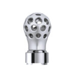 Thread-On Annodized Phoenix Style Ball Gearshift Knob With LED 9/10 Speed Adapter-Green LED - Image 2
