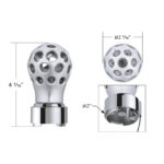 Thread-On Annodized Phoenix Style Ball Gearshift Knob With LED 9/10 Speed Adapter-Green LED - Image 10