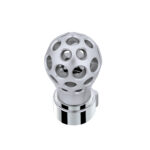 Thread-On Annodized Phoenix Style Ball Gearshift Knob With LED 9/10 Speed Adapter-Purple LED - Image 4