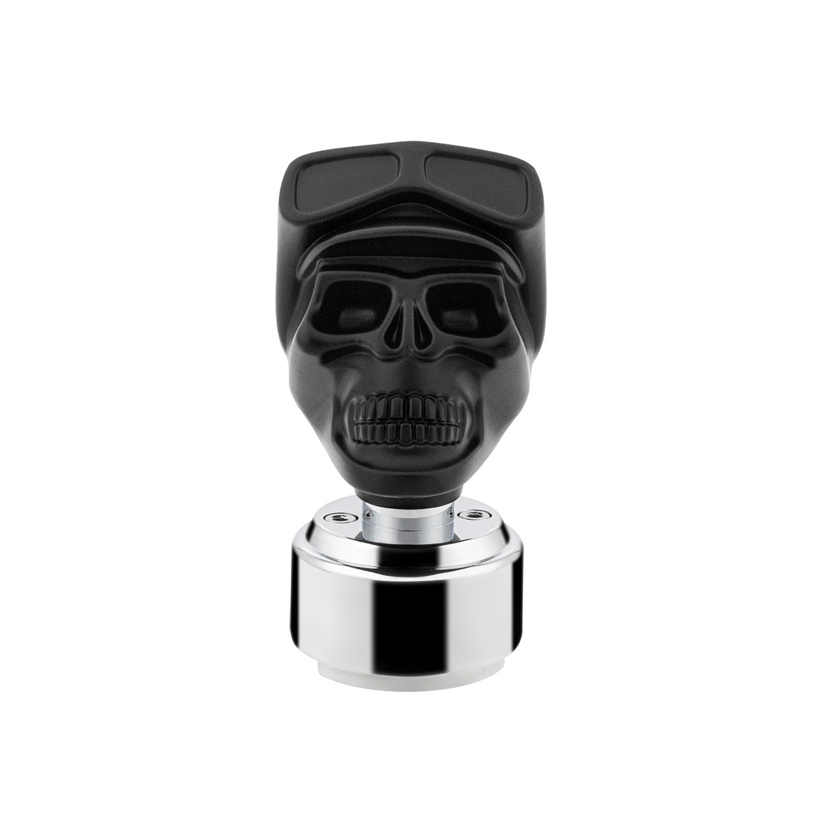 Thread-On Skull Biker Shift Knob & Adapter For Eaton Fuller Style 9/10 Shifter-Black 71120