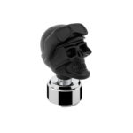 Thread-On Skull Biker Shift Knob & Adapter For Eaton Fuller Style 9/10 Shifter-Black - Image 2