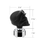 Thread-On Skull Biker Shift Knob & Adapter For Eaton Fuller Style 9/10 Shifter-Black - Image 5