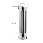 M30X3.5 Thread-On Sonoma Style Gearshift Knob-Blue Crystal/Chrome - Image 4
