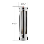 M30X3.5 Thread-On Sonoma Style Gearshift Knob-Red Crystal/Chrome - Image 4