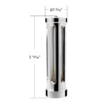 M30X3.5 Thread-On Sonoma Style Gearshift Knob-Smoke Crystal/Chrome - Image 4