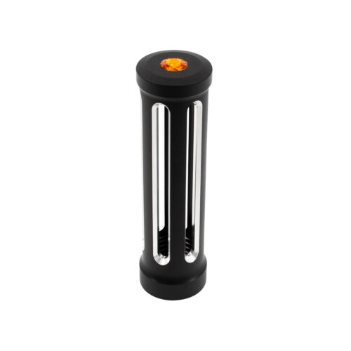 M30X3.5 Thread-On Sonoma Style Gearshift Knob-Amber Crystal/Matte Black 71128