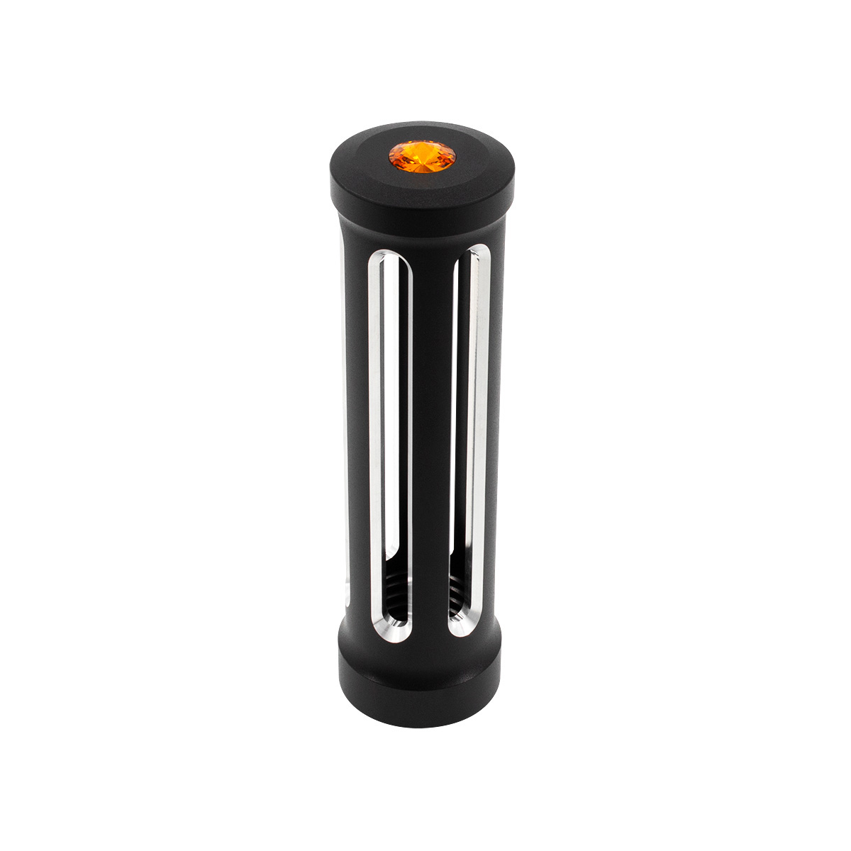 M30X3.5 Thread-On Sonoma Style Gearshift Knob-Amber Crystal/Matte Black 71128
