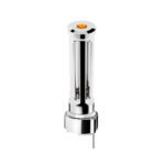 Thread-On Chrome Sonoma Style Gearshift Knob With LED 9/10 Speed Adapter-Amber Crystal/Amber LED - Image 2