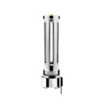 Thread-On Chrome Sonoma Style Gearshift Knob With LED 9/10 Speed Adapter-Amber Crystal/Amber LED - Image 4