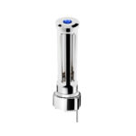 Thread-On Chrome Sonoma Style Gearshift Knob With LED 9/10 Speed Adapter-Blue Crystal/Blue LED - Image 2