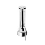 Thread-On Chrome Sonoma Style Gearshift Knob With LED 9/10 Speed Adapter-Clear Crystal/White LED 71137